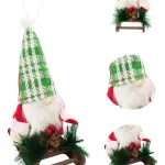 Adornos Navideños Gnomo Con Trineo Colgante Arbol De Navidad