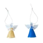 Adornos Navideños De Cristal Angeles 6cm Decoracion Navidad