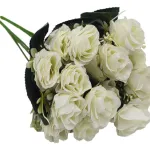 Ramo De Rosas Flores Artificiales Decoracion Pack X10