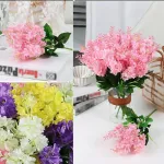 Ramo Alverjillas Flores Artificiales Jacintos Decoracion X10