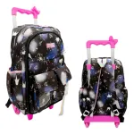 Mochila Para Nena Carrito 17'' Escolares Carro Con Ruedas