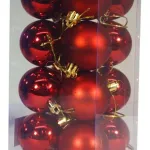 Adornos Navideños Set Bolas De Navidad 5cm X16 Unidades