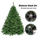 Arbol De Navidad Imperial 1,30mts Alta Gama Hook On Deco
