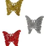 Adornos Navideños Mariposas Arbolito De Navidad 6cm X4