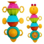Sonajero Bebe Oruga Movil Luz Didactico Para Bebe