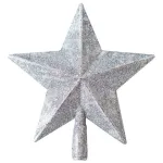 Estrella Puntal Dorado 25cm Para Arbol De Navidad 