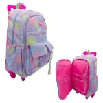 Mochila Para Nena Carrito 17'' Escolares Carro Con Ruedas