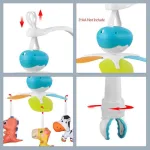 Movil Cunero Cuna Musical Giratorio Cochecito Bebe