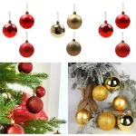 Bolas De Navidad 6cm Valija Adornos Navideños X48 Piezas