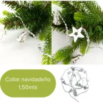 Collar 1.50mts Adornos Navideños Para Arbol De Navidad