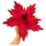 Flor 25cm Azul Arbol De Navidad Adornos Decoracion