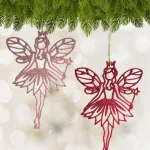 Adornos Navideños Hadas Para Arbolito De Navidad 15cm X4u