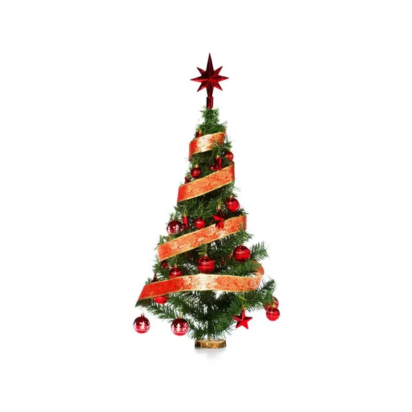 Arbolito De Navidad 80cm Con Adornos 30 Piezas Rojo