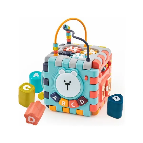 Cubo Didactico Juguete Montessori 6 Actividades Para Bebes