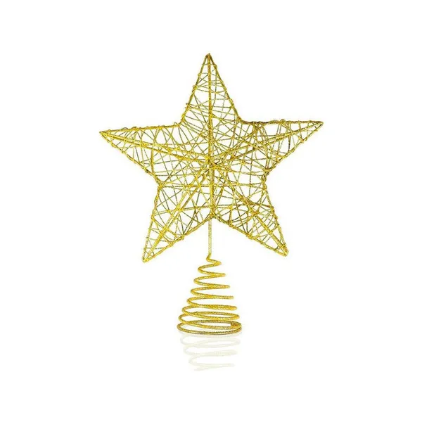 Puntal Estrella 18cm Dorado Adornos Navidad