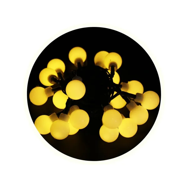 Luces De Navidad X20 Bolitas A Pilas Guirnalda Led 3mts