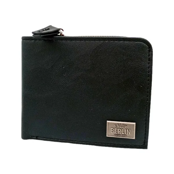 Billetera Hombre Tarjetero Eco Cuero Pu Con Cierre