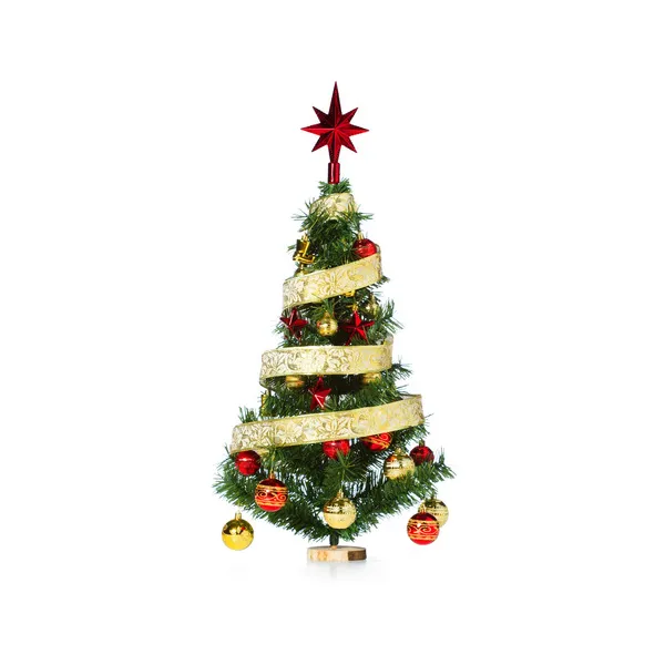 Arbolito De Navidad 80cm Con Adornos 30 Piezas Rojo Oro