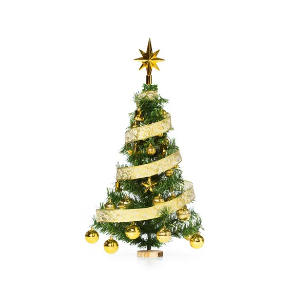 Arbolito De Navidad 80cm Con Adornos 30 Piezas Oro