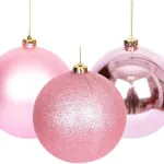 Bolas De Navidad 6cm Adornos Navideños Tubo X20 Esferas
