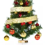 Arbolito De Navidad 80cm Con Adornos 30 Piezas Rojo Oro