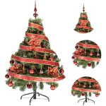  Arbol De Navidad Tronador Lujo 1,20mts Con Adornos Kit X30