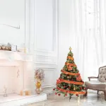 Arbolito Navidad Tronador De Lujo 1,50m Kit 40 Rojo Deco