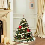 Arbol Navidad Patagonia 1.30mt Kit X50 Rojo Oro Cybermonday