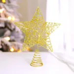 Puntal Estrella 18cm Dorado Adornos Navidad