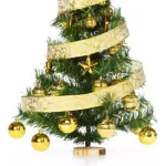 Arbolito De Navidad 80cm Con Adornos 30 Piezas Oro