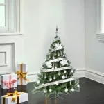 Arbolito Navidad Montañes Deluxe 1.50mts Con Adornos Kit X50