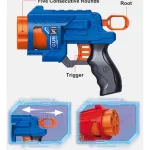 Set Pistola + Objetivos + Dardos X28 Juguete Compatible Nerf