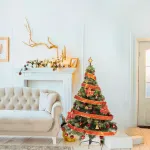 Arbolito Navidad Tronador De Lujo 1,50m Kit 40 Rojo Deco