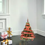  Arbol De Navidad Tronador Lujo 1,20mts Con Adornos Kit X30