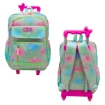 Mochila Carrito 17'' Escolar Carro Con Ruedas Infantil