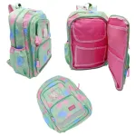 Mochila Para Nena Espalda Escolar Portanotebook + Peluche