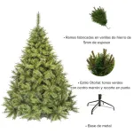 Arbol De Navidad Ciprés 1,80m Tope De Gama Ultra Frondoso