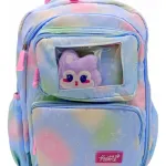 Mochila Para Nena Espalda Escolar Portanotebook + Peluche