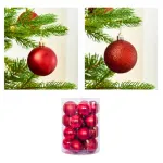 Bolas De Navidad 6cm Adornos Navideños Tubo X20 Esferas