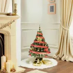  Arbol De Navidad Tronador Lujo 1,20mts Con Adornos Kit X30