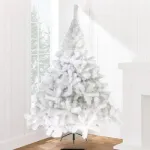 Arbol De Navidad Blanco Montañes Deluxe 1,80mts Pie Metal