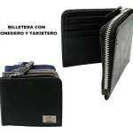 Billetera Hombre Tarjetero Eco Cuero Pu Con Cierre
