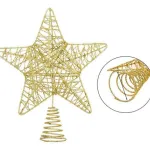 Puntal Estrella 18cm Dorado Adornos Navidad