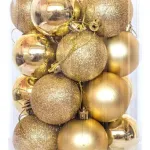 Bolas De Navidad 6cm Adornos Navideños Tubo X20 Esferas