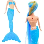 Muñeca Sirena Con Luz Y Accesorios Juguete