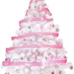 Arbol Navidad Blanco Montañes Deluxe 1,80m + Kit Rosa Adorno