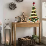 Arbolito De Navidad 80cm Con Adornos 30 Piezas Rojo Oro
