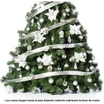 Arbol Navidad Extra Lujo Patagonia 2.10mts Con Adornos X88
