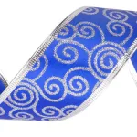 Cintas Navideñas Pack X5 Adornos Glitter 5cm 2,70mts Navidad