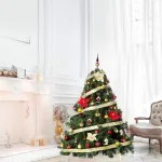 Arbol Navidad Patagonia 1.30mt Kit X50 Rojo Oro Cybermonday